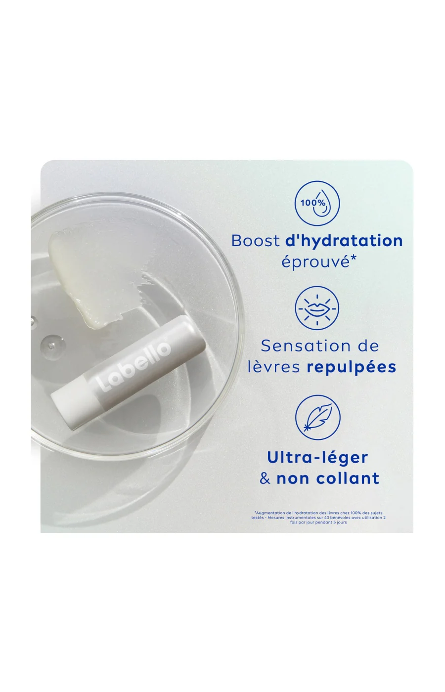 Baume à lèvres ultra hydratant - Acide  hyaluronique - 4,8 g - Image 2