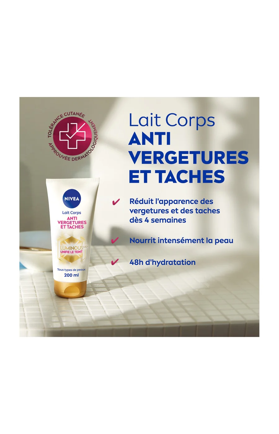 Crème anti-vergetures & taches - Luminous - Corps - 200 ml - Image 2