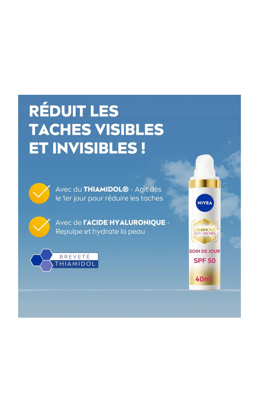 Crème de jour anti-taches SPF 50 - Cellular Luminous 630 - Peaux matures - 40 ml - Image 3