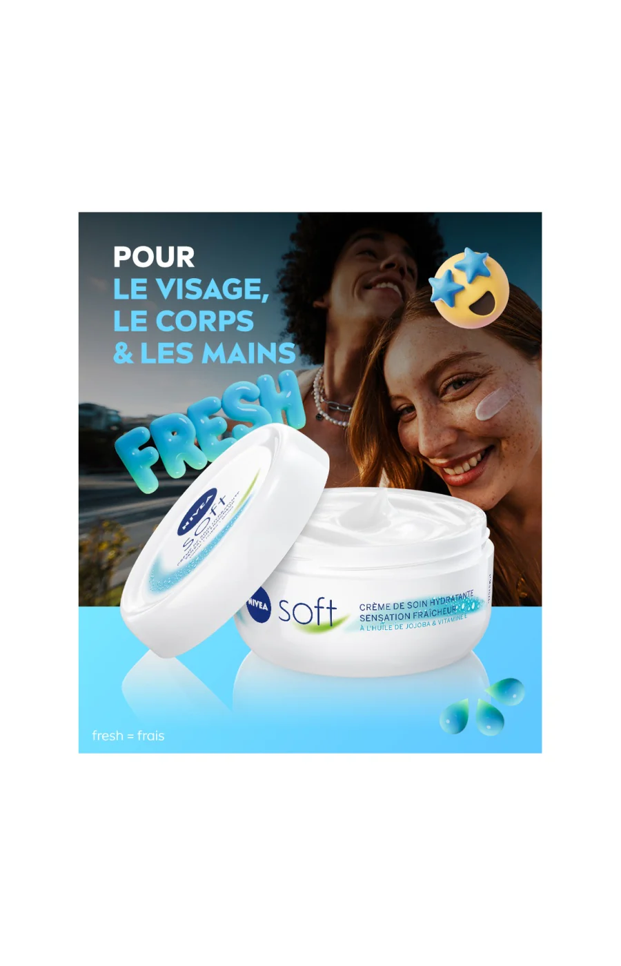 Crème hydratante - Soft - Visage, corps & mains - 50 ml - Image 3