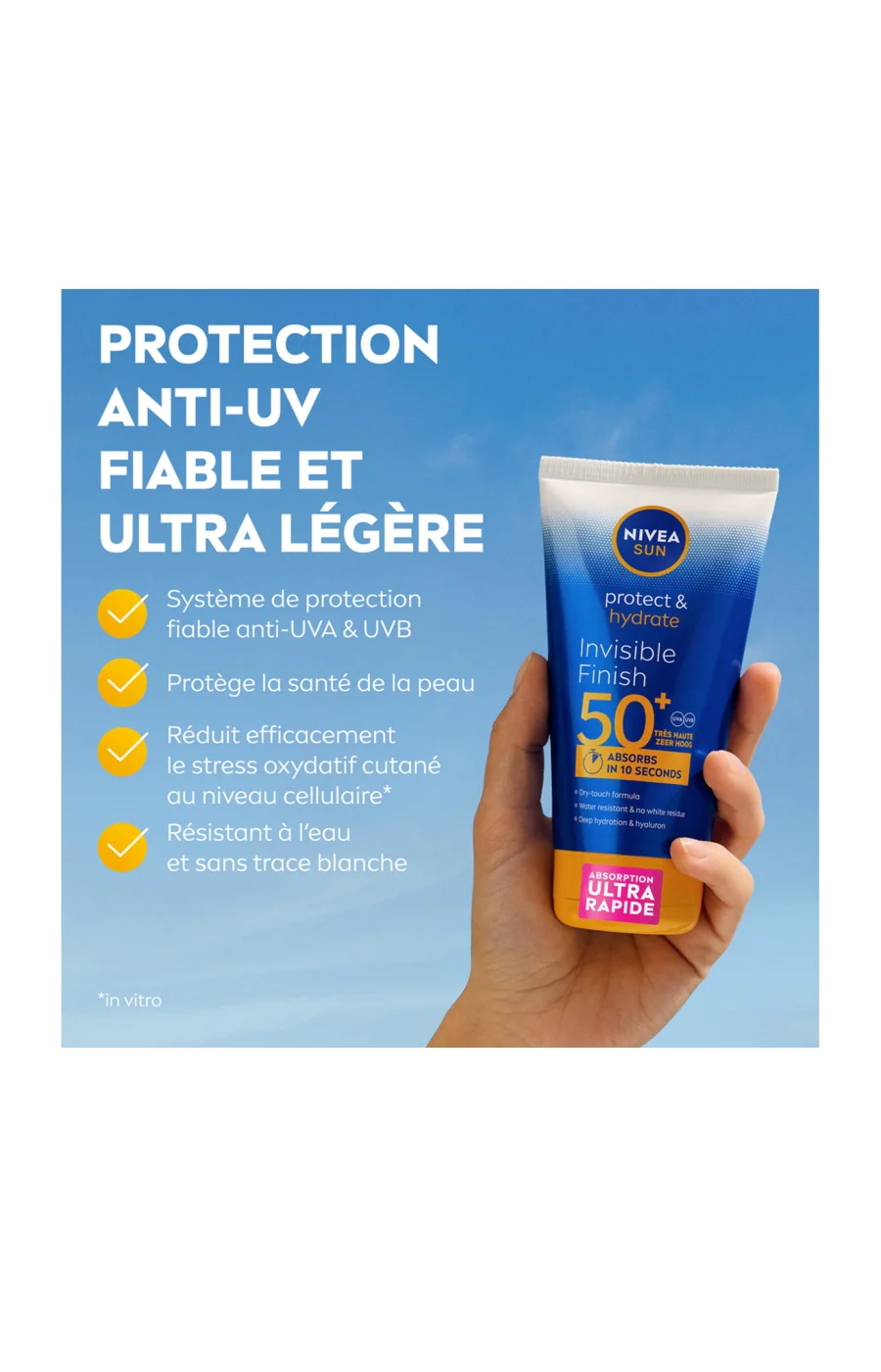 Crème solaire SPF 50+ - Invisible Finish - Visage & corps - 150 ml - Image 7