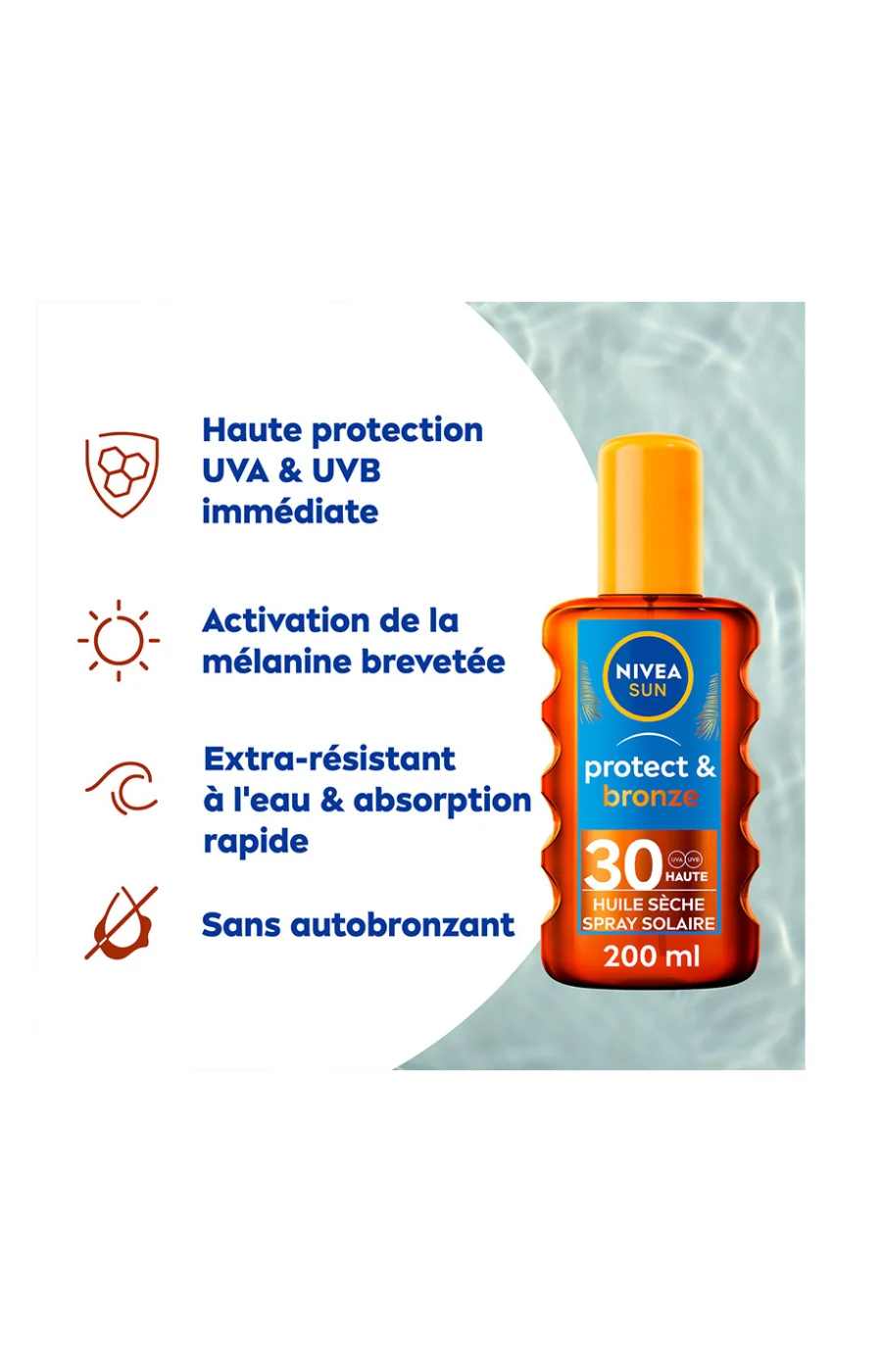 Huile solaire SPF 30 - Sèche Protect & Bronze - 200 ml - Image 4