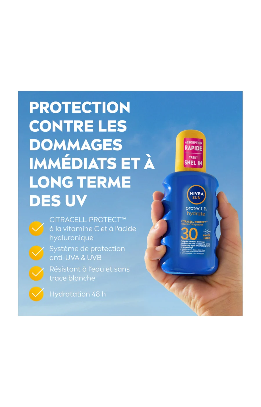 Spray solaire hydratante SPF 30 - Protect & Hydrate  - Corps - 200 ml - Image 7