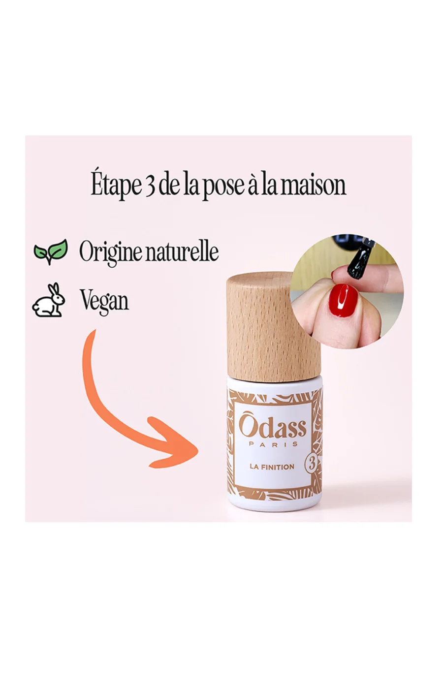 Top coat semi-permanent biosourcé - 10 ml - Image 3