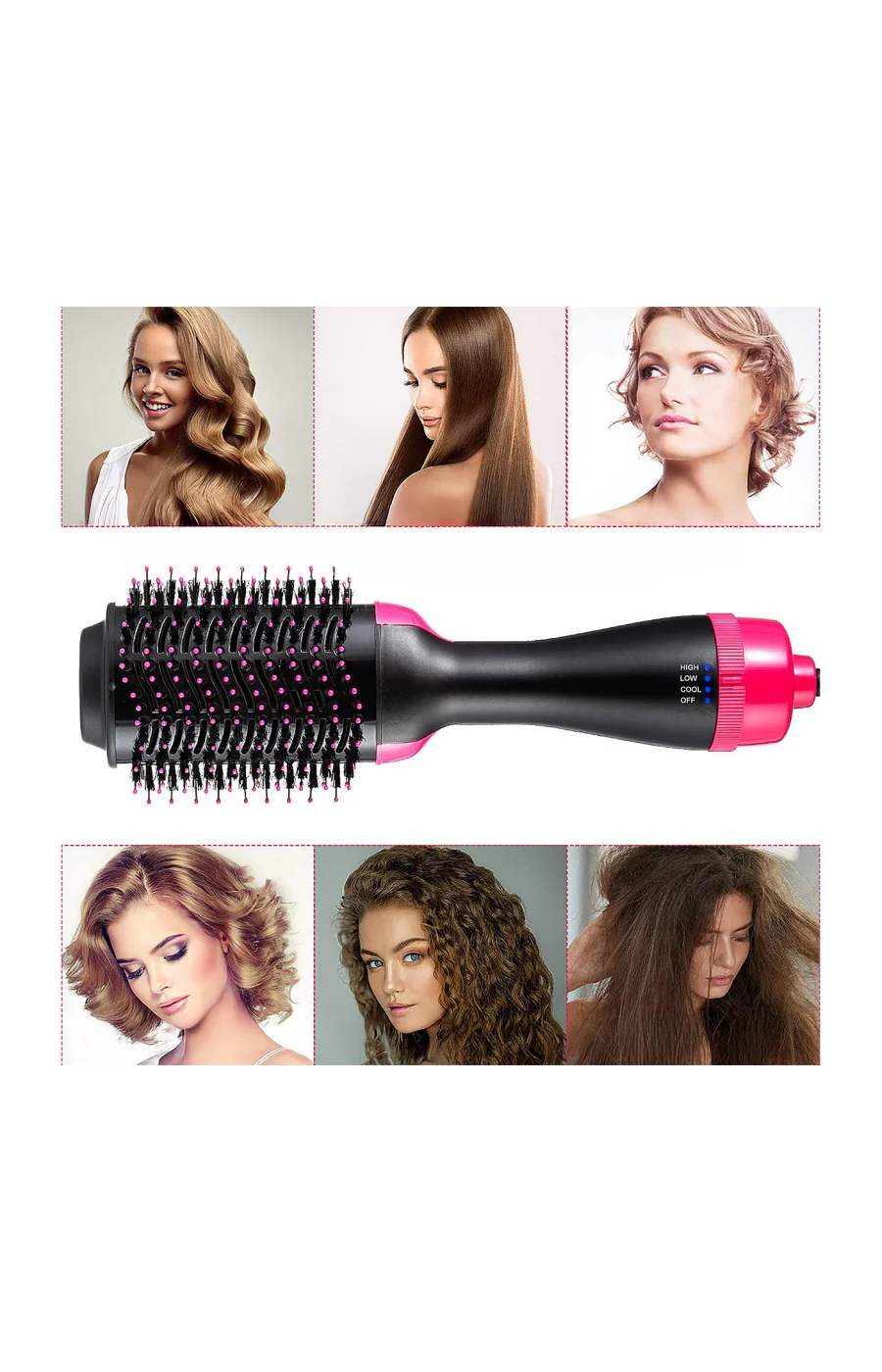 Brosse et sèche-cheveux 4 en 1 - 1000 W - Image 3