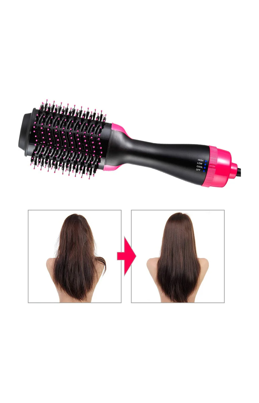 Brosse et sèche-cheveux 4 en 1 - 1000 W - Image 4