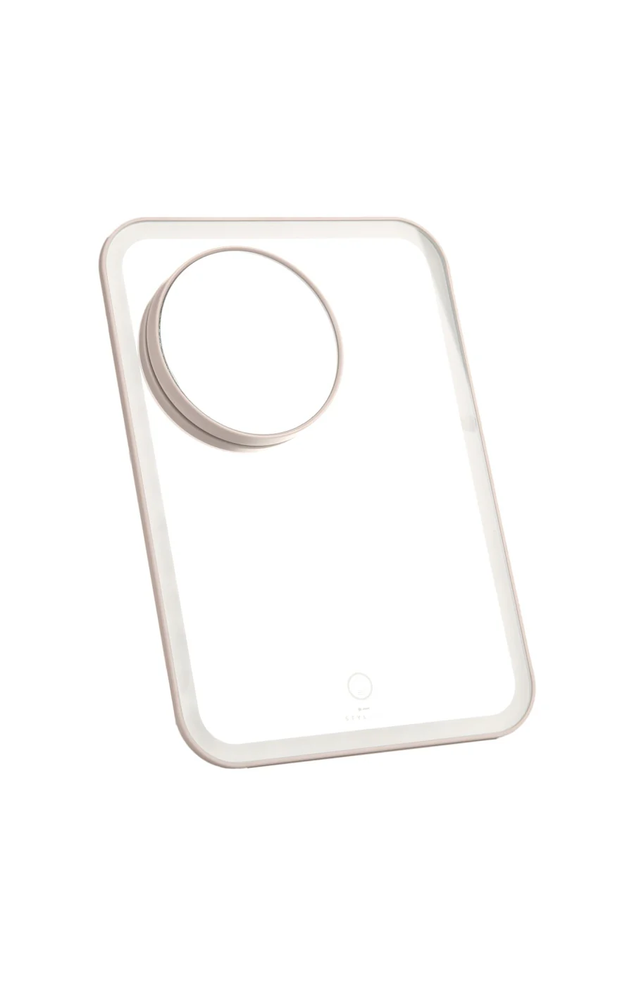 Miroir 2-en-1 éclairage LED & grossissement x10