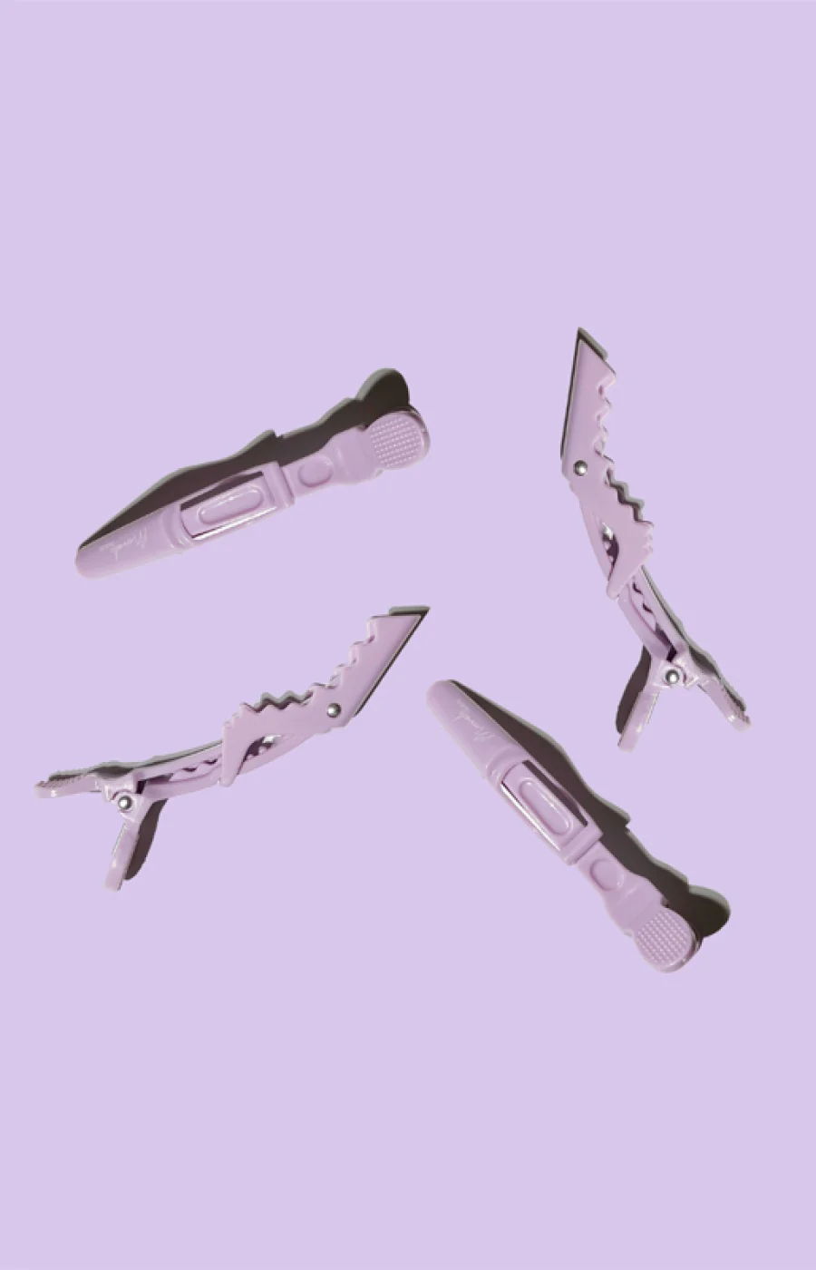 Lot de 4 pinces crocodile cheveux - Lilas - Image 2