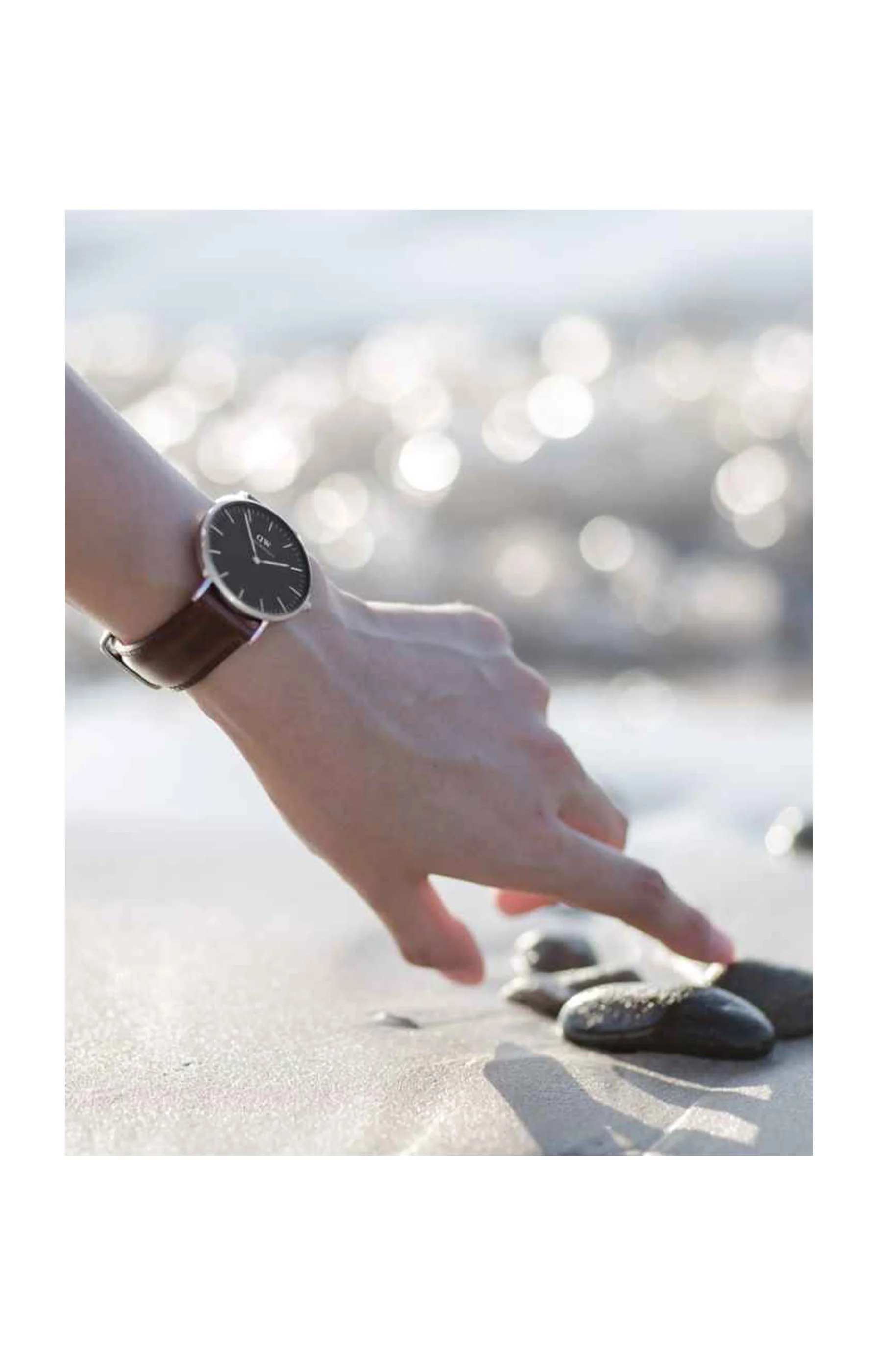 Montre - Acier inoxydable & cuir - Homme - Image 4