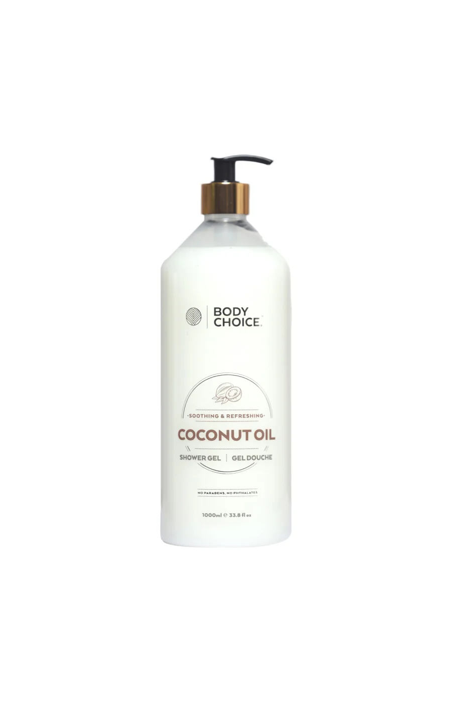 Gel douche hydratant - Huile de coco & vitamine E - 1 L