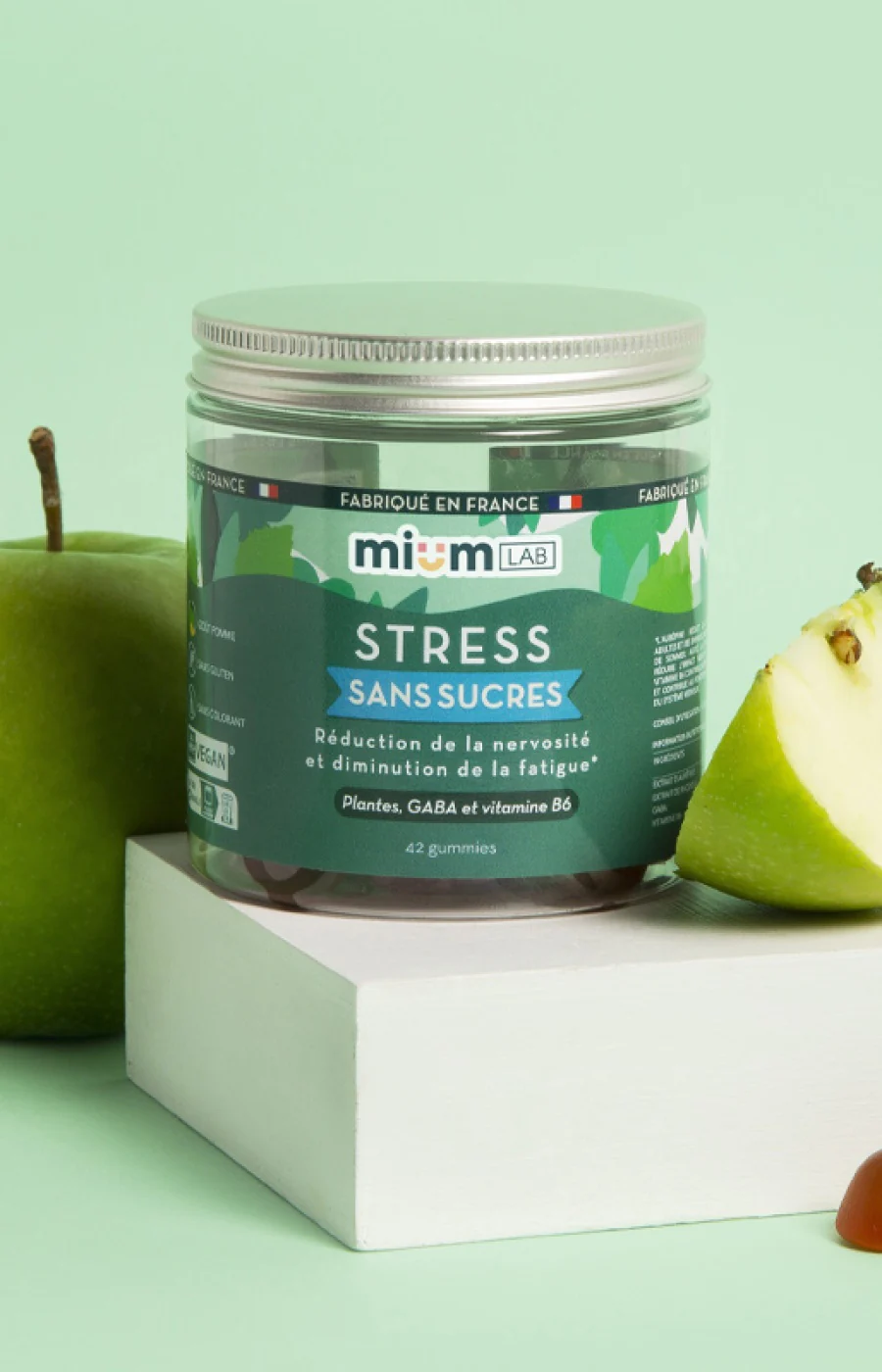 Gummies stress - Pomme verte - Sans sucres - 21 jours - Image 3