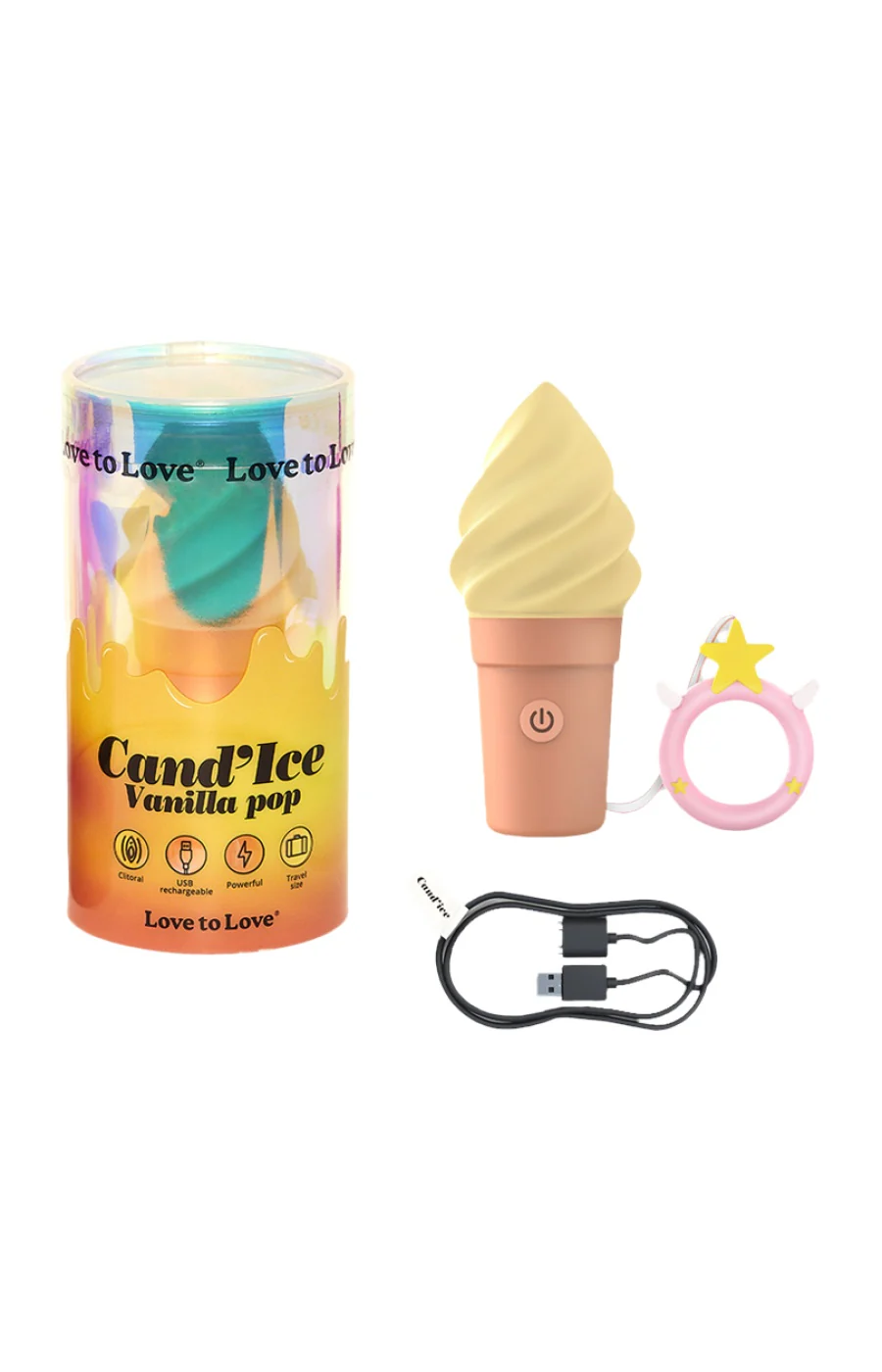Stimulateur clitoridien - Cand' Ice - Vanilla Pop - 10 modes - Image 4