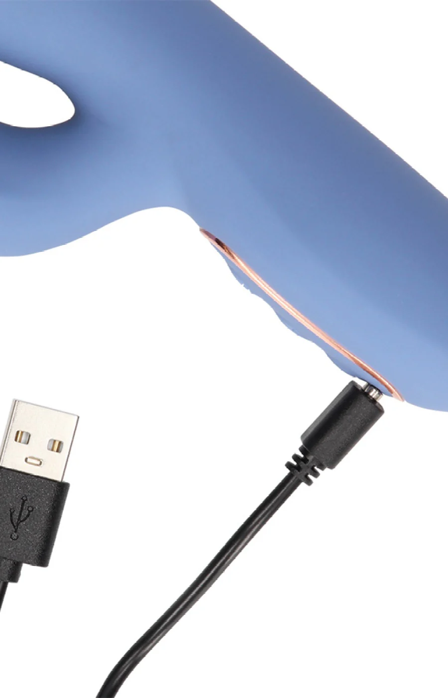 Vibromasseur - Perles rotatives chauffantes - Bleu - Image 2