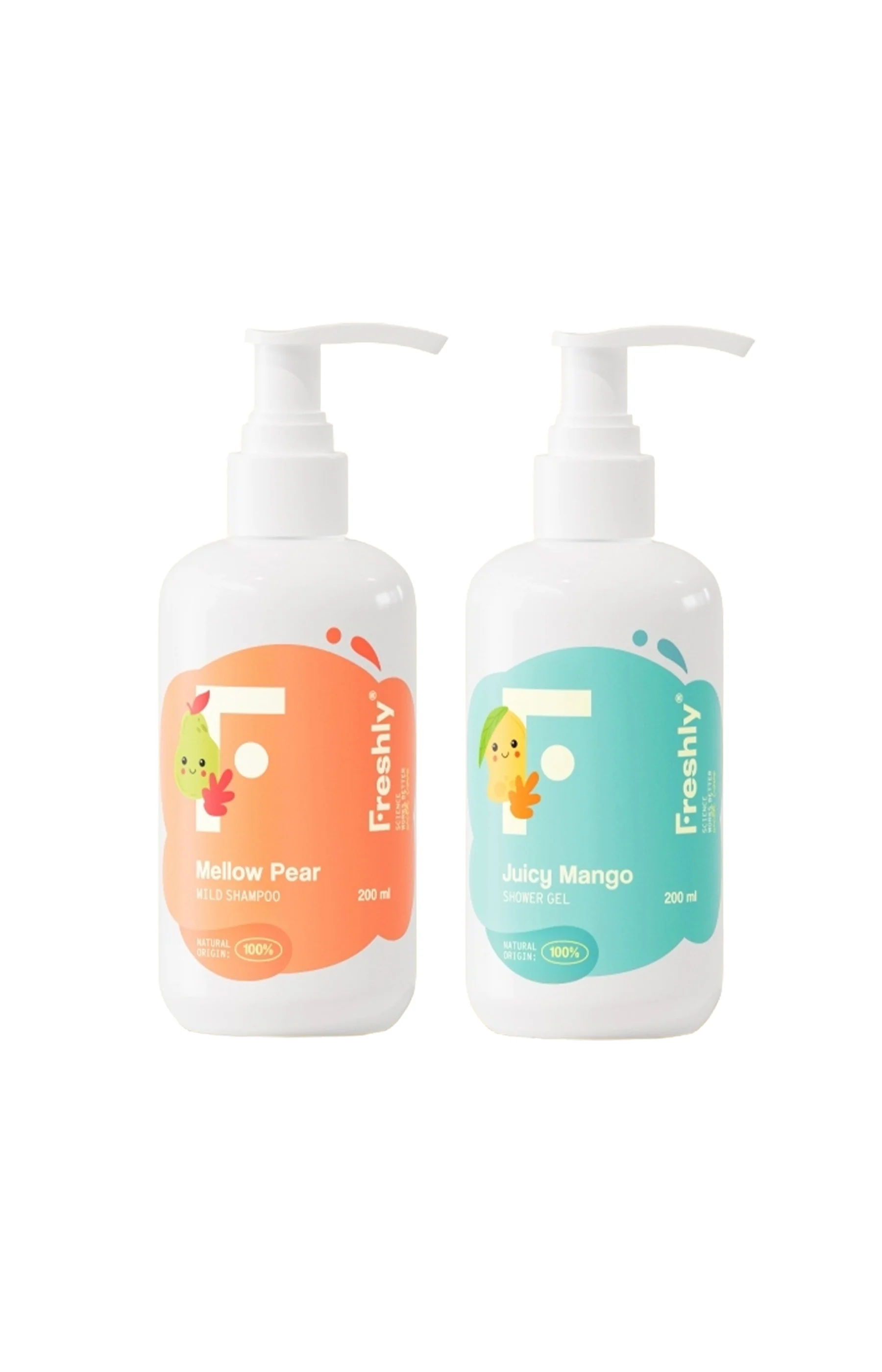 Shampoing & Gel douche - Poire & mangue - Enfant - 2 x 400 ml - Image 2