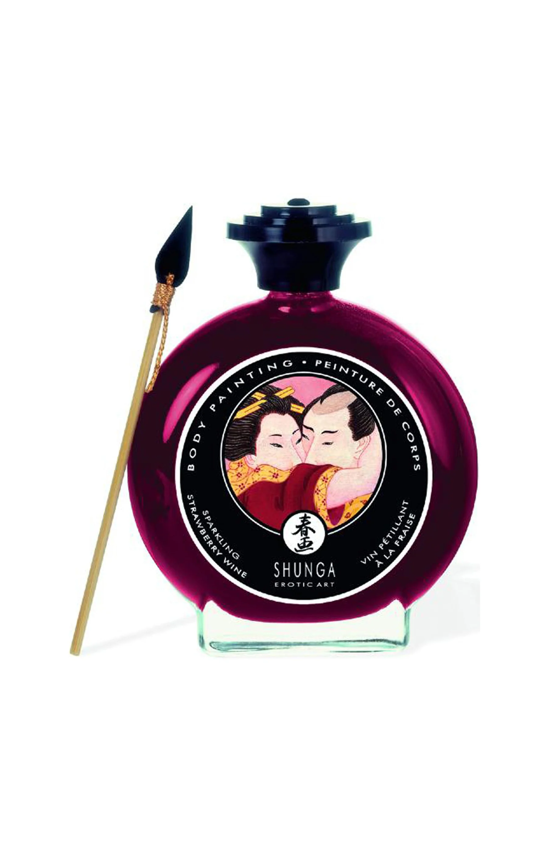 Peinture de corps comestible - Goût fraise vin pétillant - 100ml