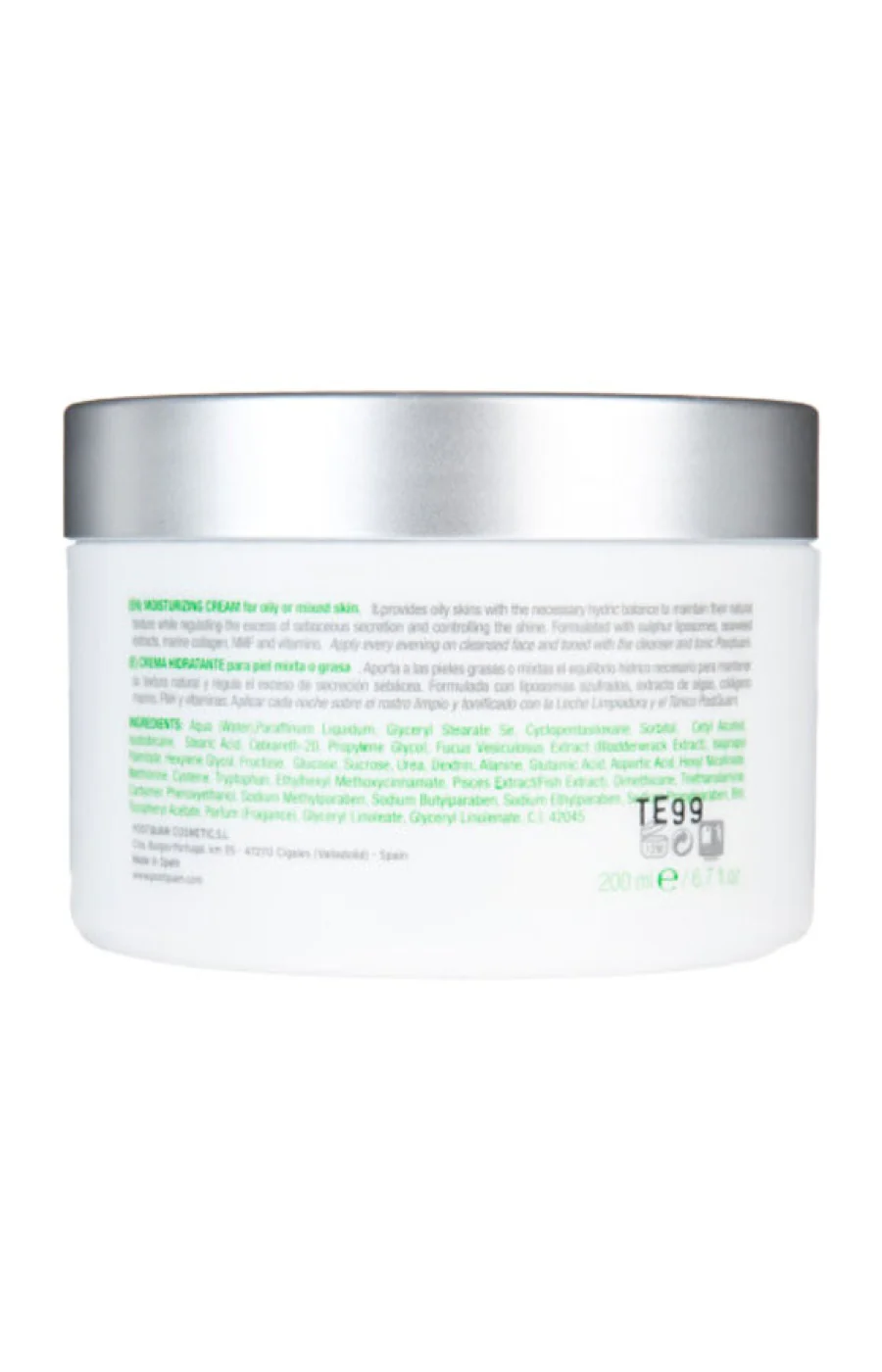 Crème hydratante - Peaux mixtes à grasses - Visage