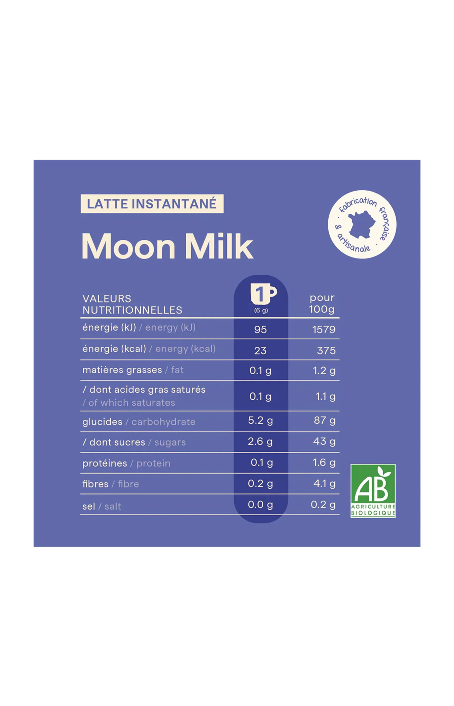 Poudre Moon Milk bio - Vanille & ashwagandha - 125 g - Image 4