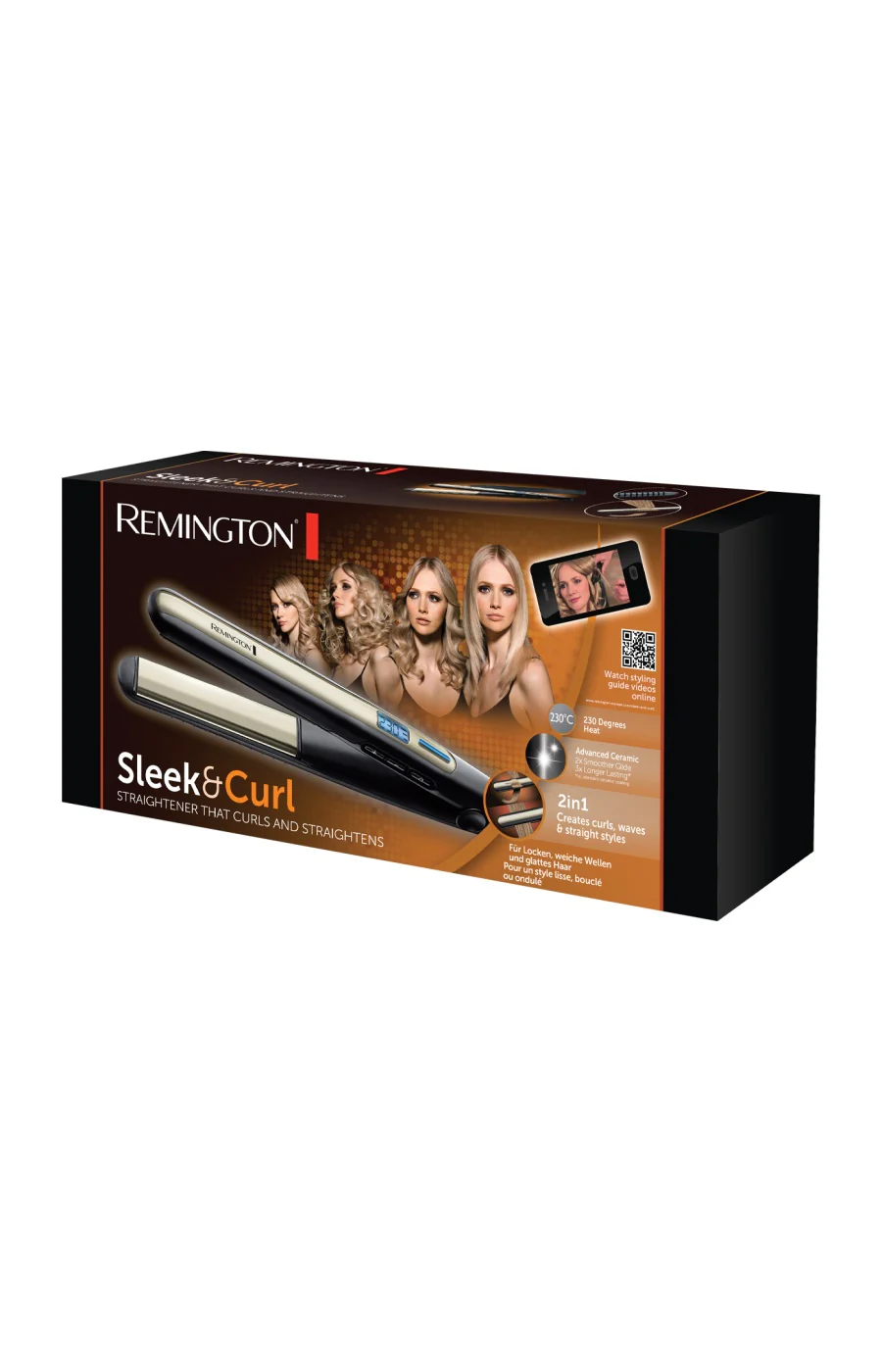 Lisseur boucleur 2-en-1 - Sleek & Curl - Doré - Image 2
