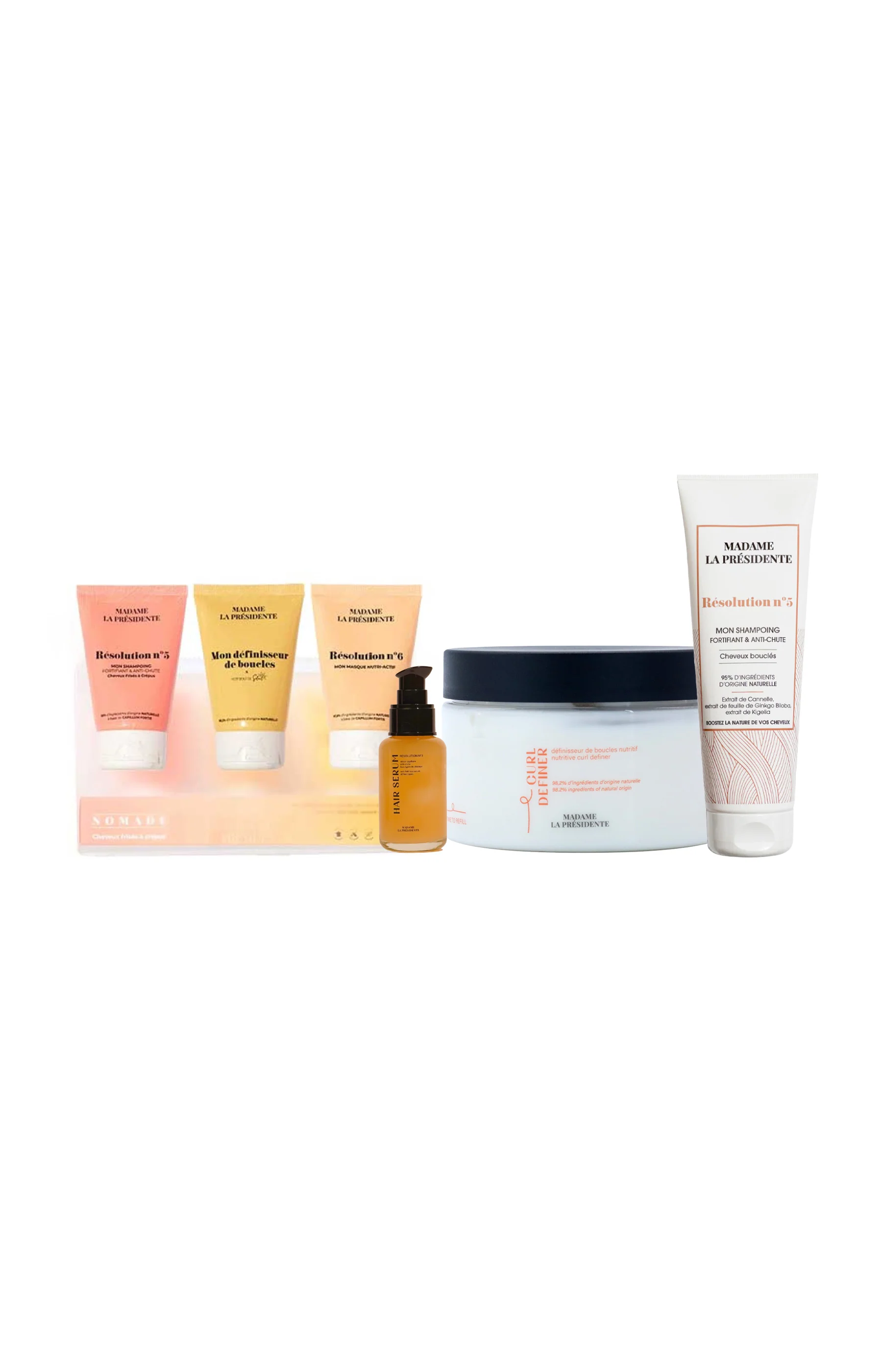 Routine renforcement & nutrition - Cheveux bouclés - 3 produits + 1 trousse soin offerte