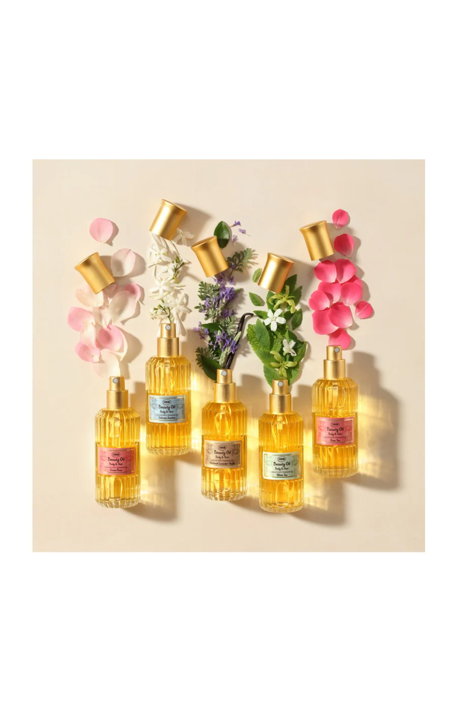 Huile nourrissante - Rose & citron vert - Corps & cheveux - 100 ml - Image 2
