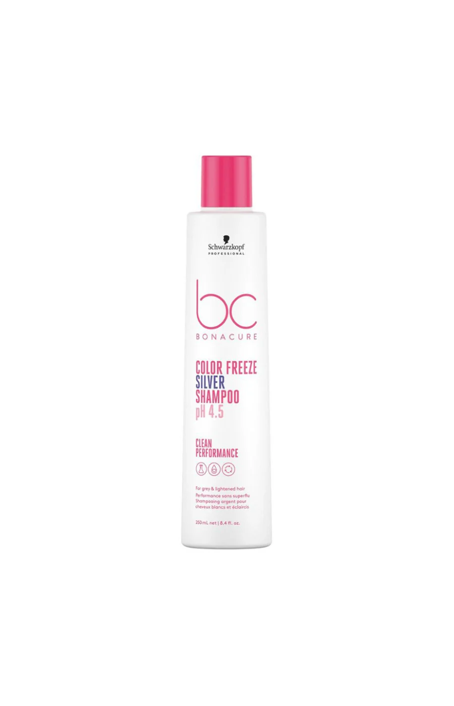 Shampoing anti-jaunissement - Color Freeze Silver - Cheveux blancs ou ternes