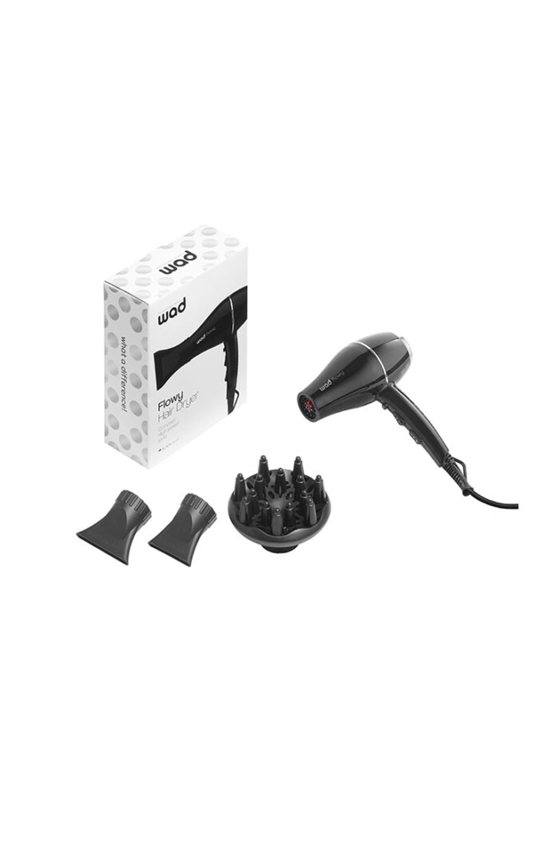 Sèche cheveux - Flowy - Noir - Image 2