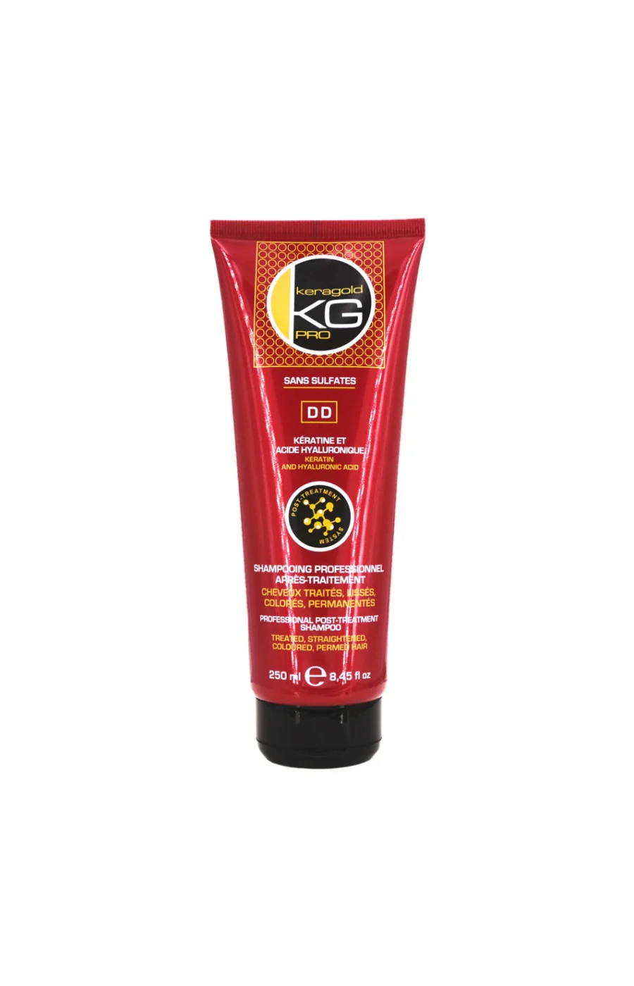 Shampoing après-traitement - Kératine & acide hyaluronique - Cheveux colorés et/ou lissés - Image 2