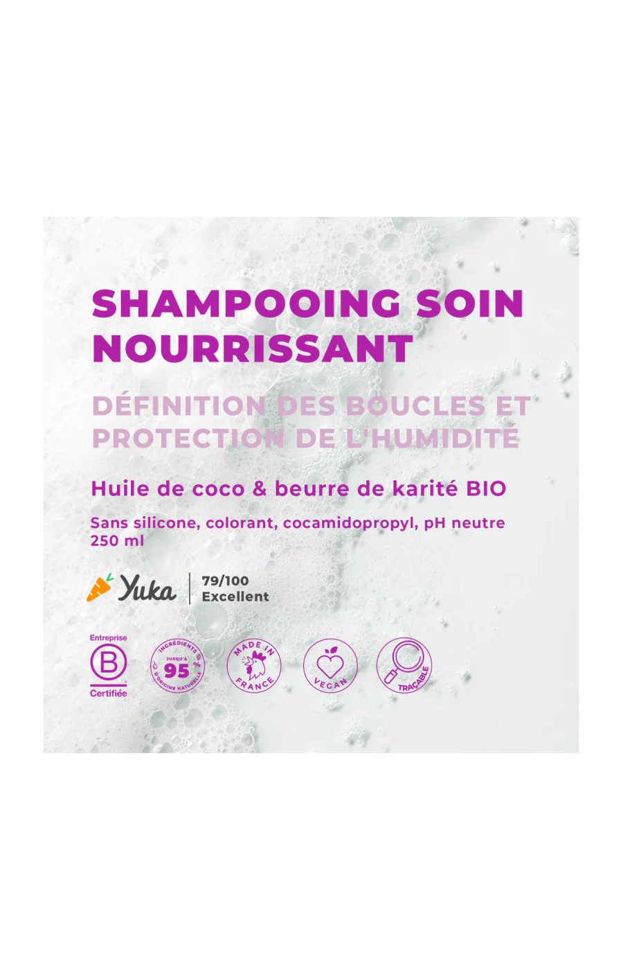 Shampoings - Coco & beurre de karité bio - Cheveux bouclés - 2 x 250 ml - Image 3