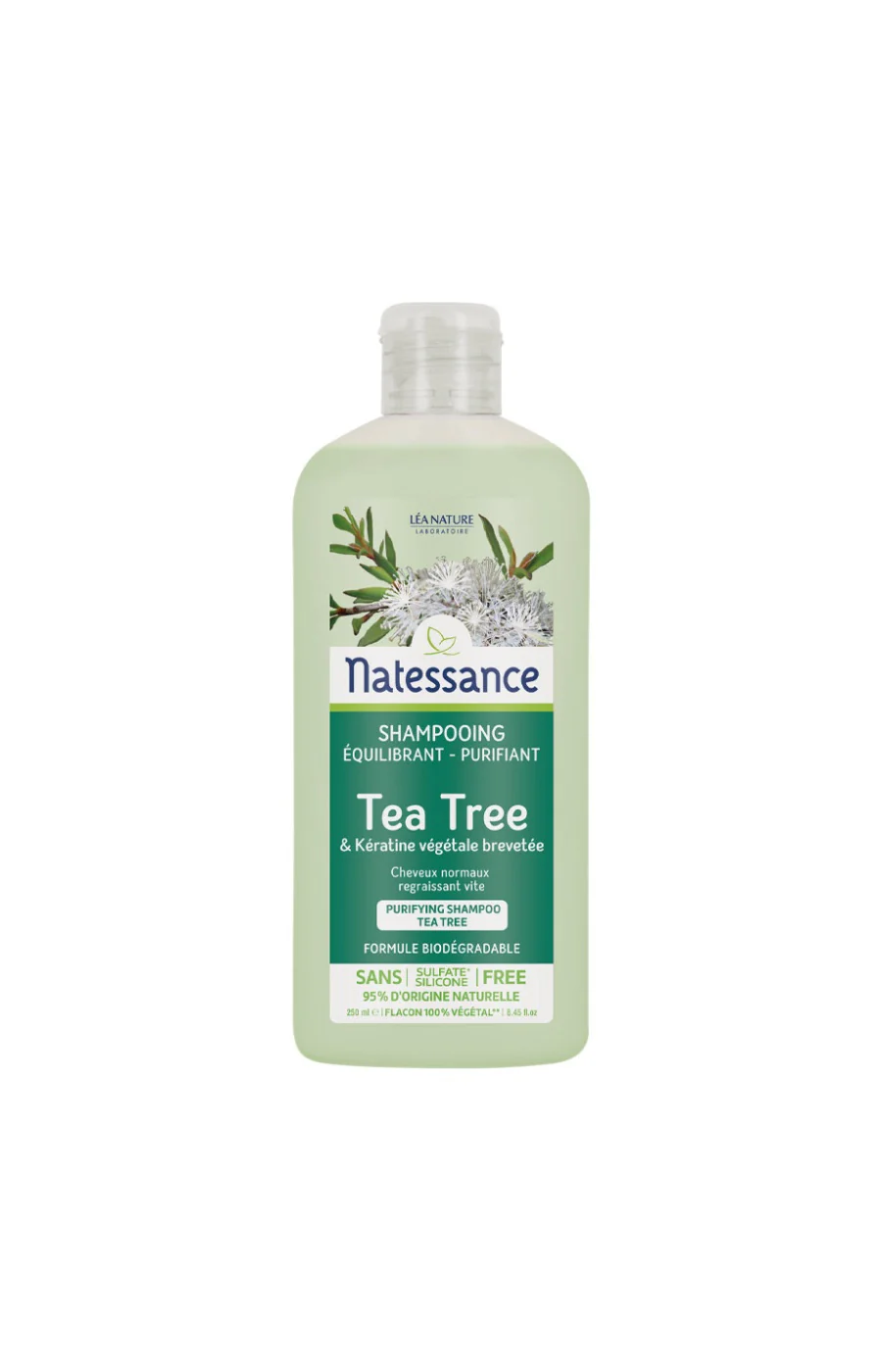 Shampoings purifiants - Tea tree - Cheveux gras - 2 x 250 ml