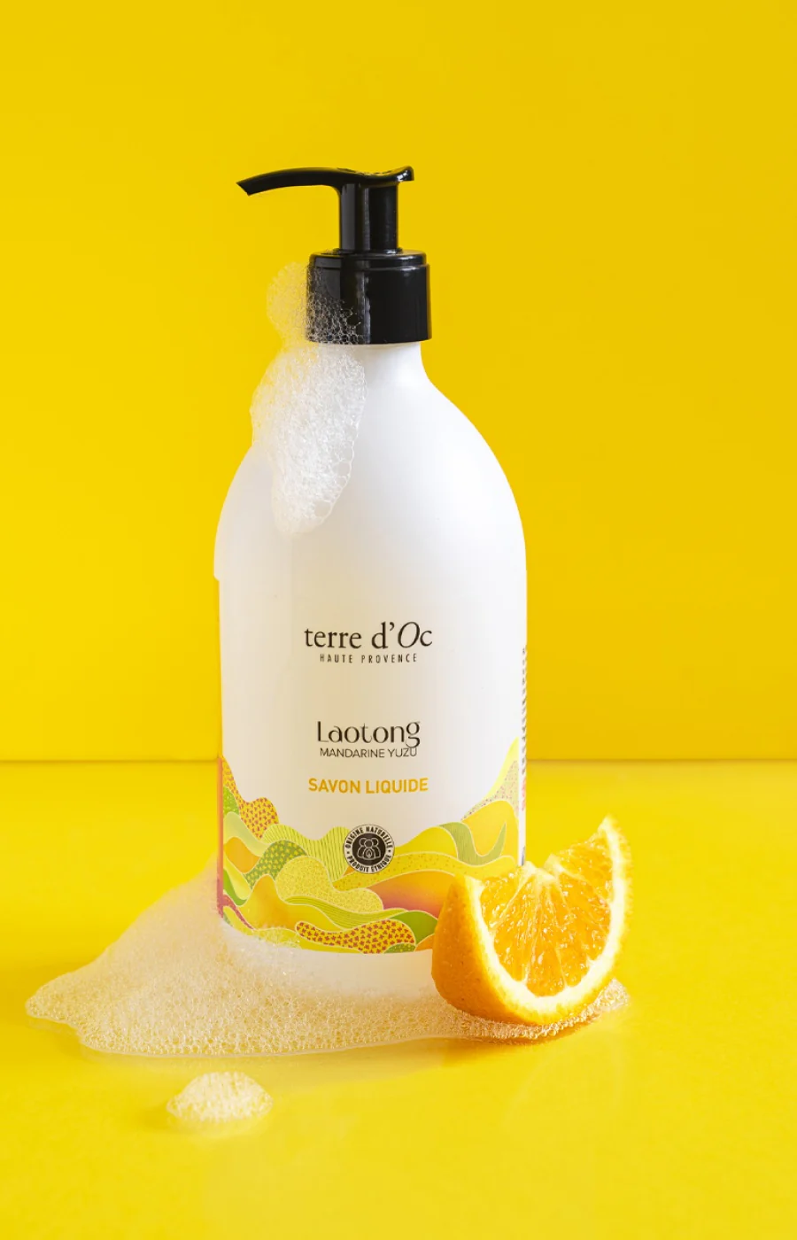Savon liquide bio - Laotong - Mandarine & yuzu - 495 ml - Image 2