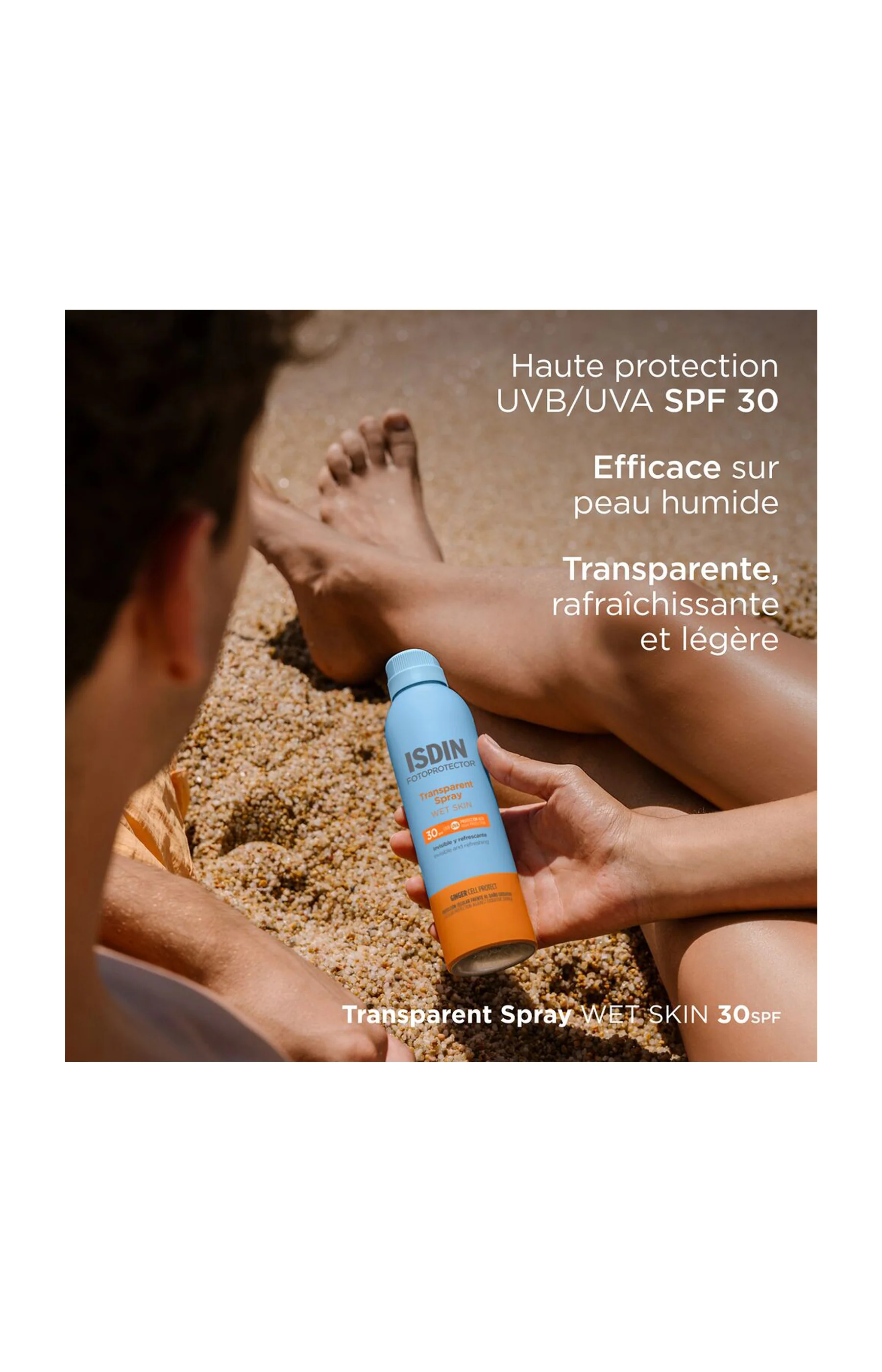 Spray solaire transparent SPF 30 - Wet Skin - Corps - 250 ml - Image 4