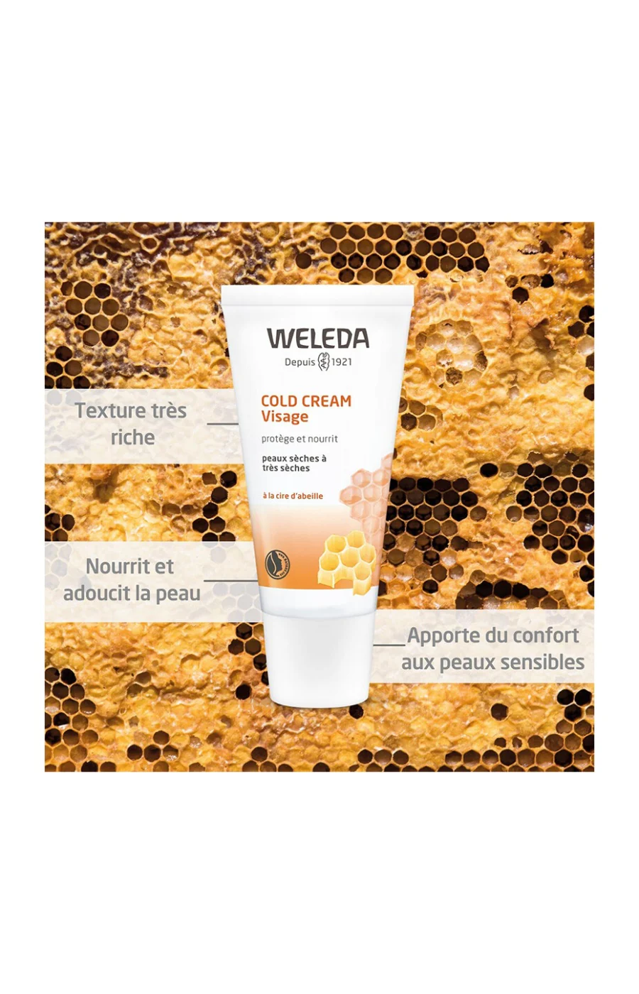 Crème nourrissante - Cire d'abeille - Peaux sèches à très sèches - Image 2