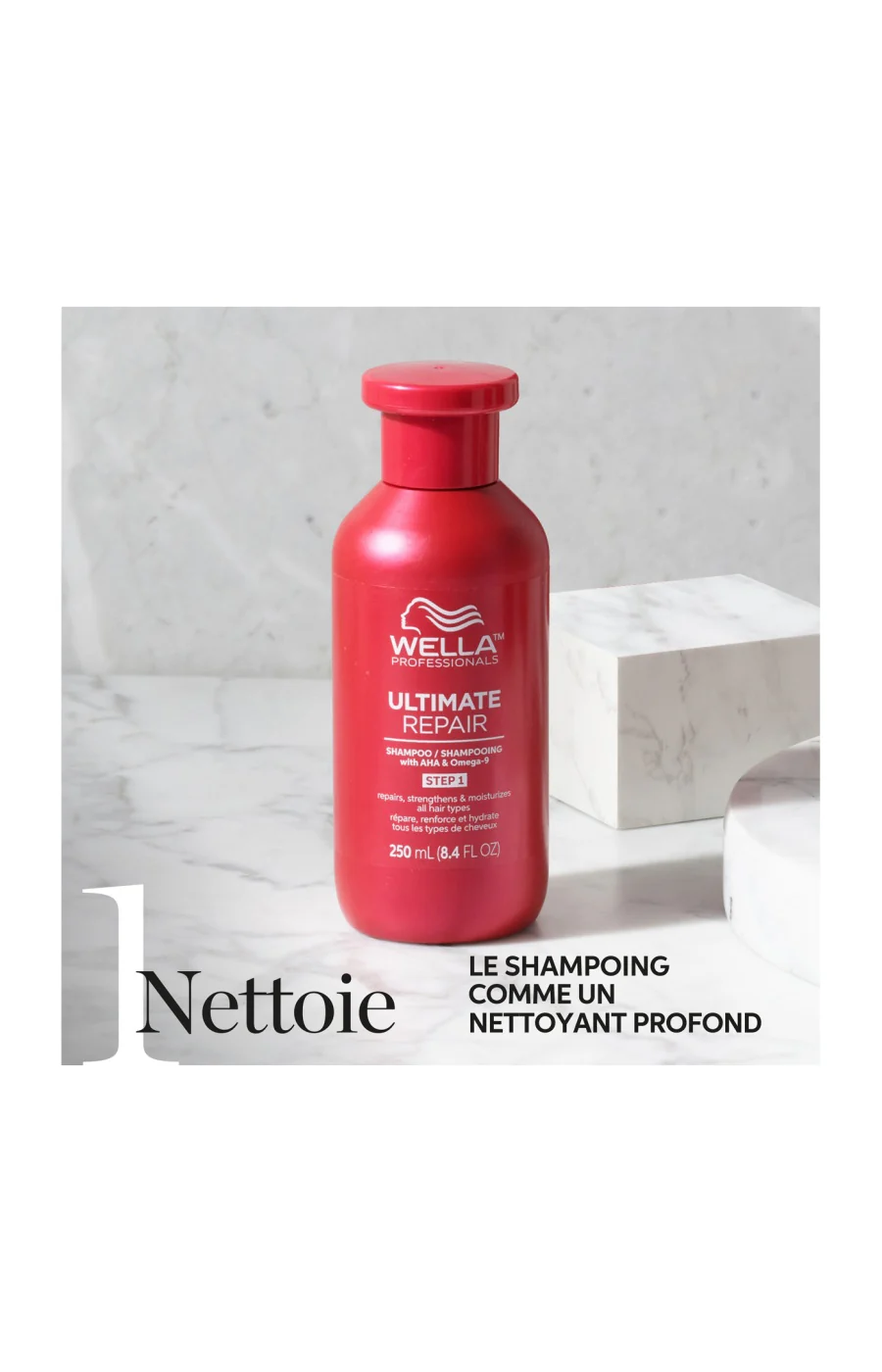 Shampoing réparateur - Ultimate Repair - Cheveux abîmés - 250 ml - Image 4