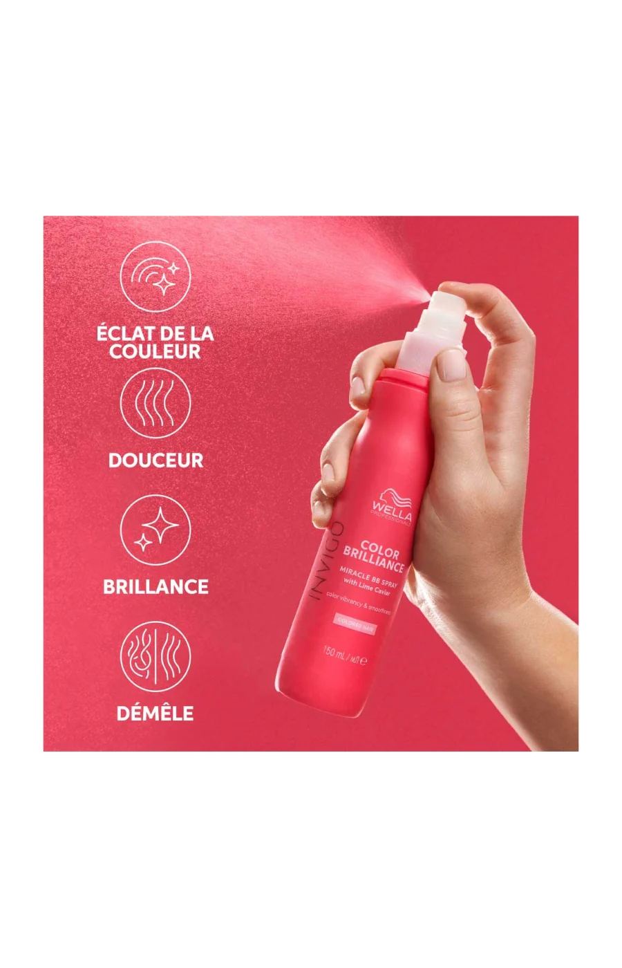 Spray démêlant - Color Brillance - Cheveux colorés - 150 ml - Image 2