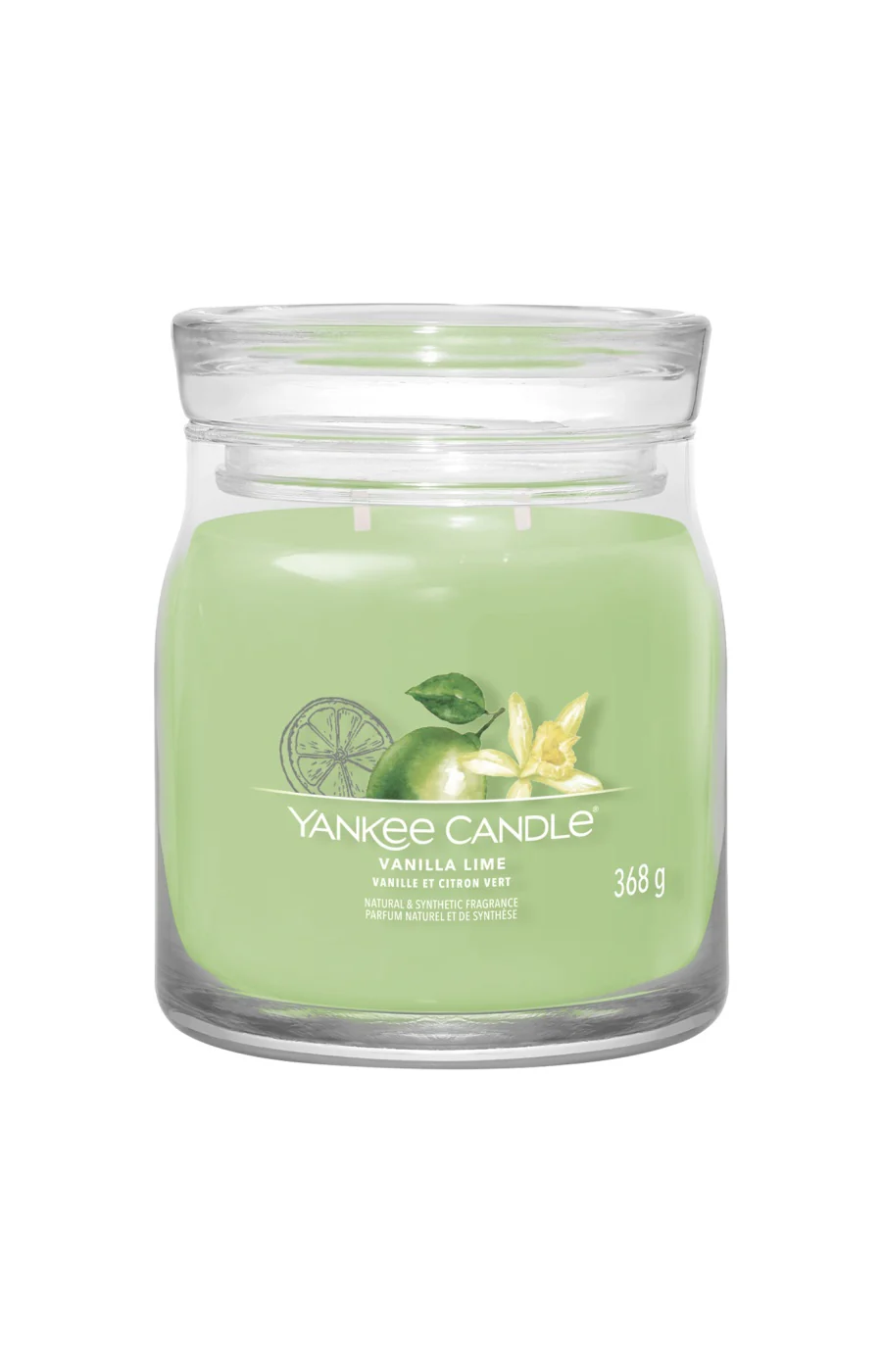 Bougie gobelet - Vanille & citron vert - Modèle medium - 368 g