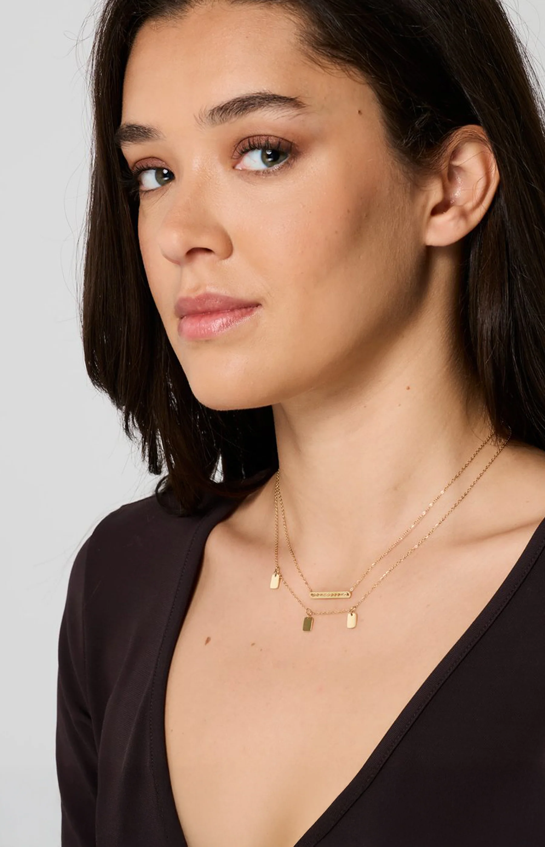 Collier multi-rangs - Acier inoxydable - Doré - Image 2